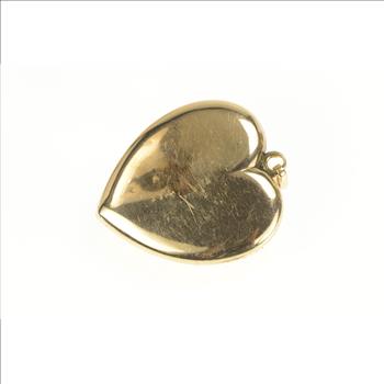Gold Filled Victorian B Monogram Heart Locket Engraved Pendant