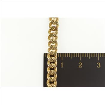 Gold Filled Victorian Ornate Curb Link Pocket Watch Chain Necklace 13.25