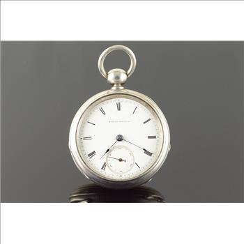 Marion Watch Co 56mm Key Wind Fayette Stratton Pocket Watch
