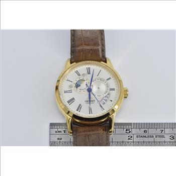 Orient Mother of Pearl Ornate 37mm Watch - Men's