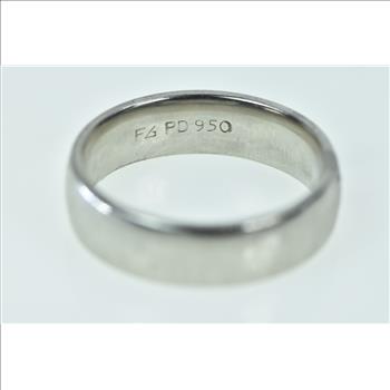 Palladium Classic 6.2mm Men's Wedding Band Ring, Size 9.5