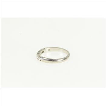 Platinum 0.35 Ctw Diamond Classic Wedding Band Ring, Size 6