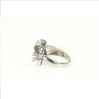 Platinum 1930's 1.55 Ctw Diamond Engagement Setting Ring, Size 6.25
