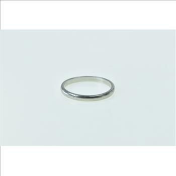 Platinum 2.1mm Vintage Classic Wedding Band Ring, Size 5.75