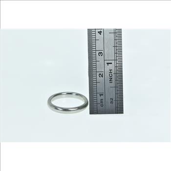 Platinum 2.8mm Vintage Classic Simple Wedding Band Ring, Size 5.25