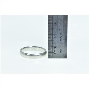 Platinum 4.0mm Scott Kay For Bailey Banks & Biddle Ring, Size 10.25