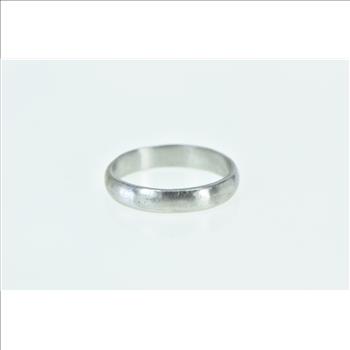 Platinum 4.5mm Classic Brushed Finish Wedding Band Ring, Size 11.75