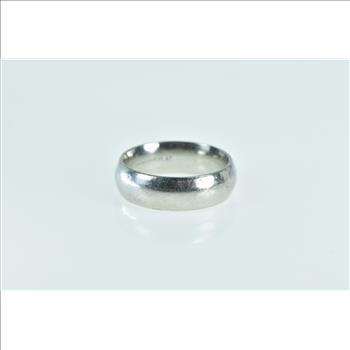 Platinum 5.9mm Vintage Simple Classic Wedding Band Ring, Size 6