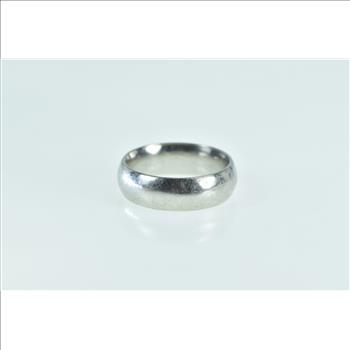 Platinum 5.9mm Vintage Simple Classic Wedding Band Ring, Size 6