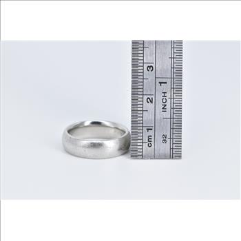 Platinum 6.1mm Vintage Classic Men's Wedding Band Ring, Size 7.25