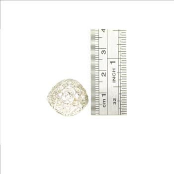 Platinum Art Deco 0.90 Ctw OEC Diamond Filigree Ring, Size 6