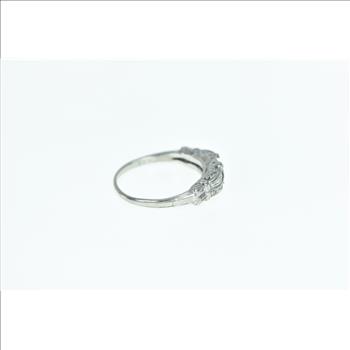 Platinum Art Deco Diamond Engagement Setting Ring, Size 5.5