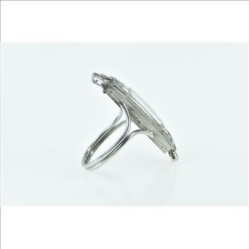 Platinum Art Deco Diamond Thomax Modified Watch Ring, Size 7