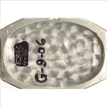 Platinum Longines Art Deco Diamond Sapphire Bow Watch