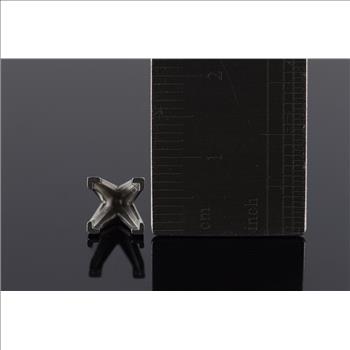 Platinum New 6x6mm 4 Princess Cut Prong Peg Head Setting Mounting