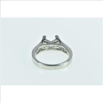 Platinum Simon G Diamond Engagement Setting Ring, Size 6.25
