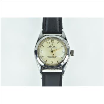 Rolex 1940s 5015 Bubbleback Stainless 32mm Watch - Men's