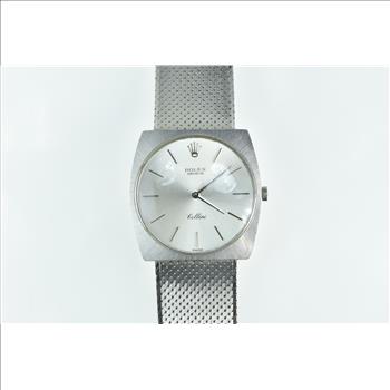 Rolex Cellini 1960s 18K White Gold 30mm Watch - Men's