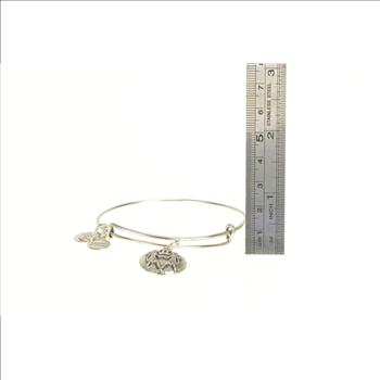 Silver Plated Alex & Ani Gemini Astrology Zodiac Charm Bracelet 7