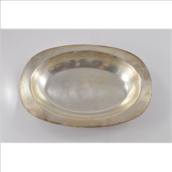 Silver Plated Simple Shallow Serving Dish