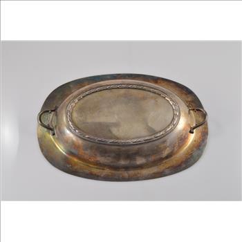 Silver Plated Simple Shallow Serving Dish