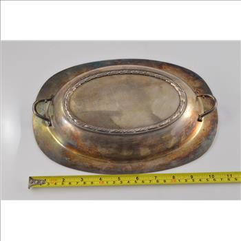 Silver Plated Simple Shallow Serving Dish