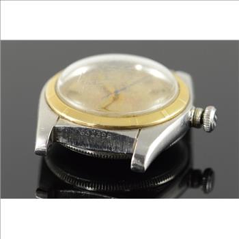 Stainless / 14K 63.5g 1949 31mm Rolex Bubbleback Model 5011 Vintage Men's Watch Yellow Gold Model 5011, Serial 631398