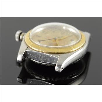 Stainless / 14K 63.5g 1949 31mm Rolex Bubbleback Model 5011 Vintage Men's Watch Yellow Gold Model 5011, Serial 631398
