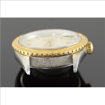 Stainless / 18K 103.8g 36mm Rolex Datejust Thunderbird 16253 Silver Dial Men's Watch Yellow Gold Model 16253