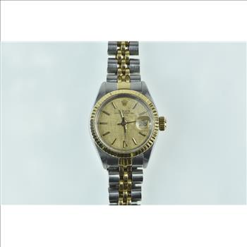Stainless / 18k Gold Rolex Date 26mm Model 2917 Watch - Women's