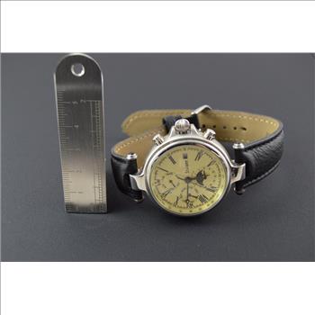 Stauer Day & Night 32.5mm Face Stainless Steel - Vintage Men's Wrist Watch