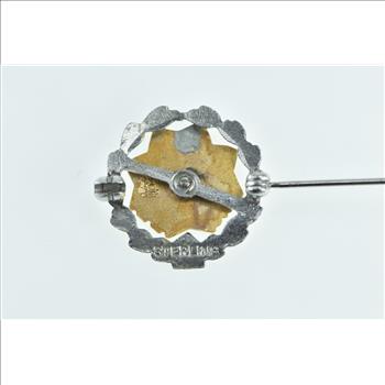 Sterling Silver 10k Gold Auxiliary VFW 25 Years Lapel Pin/Brooch