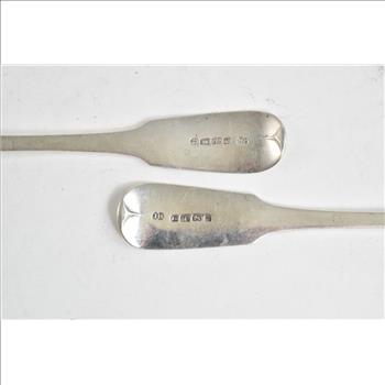 Sterling Silver 1824 Joseph Hicks Exeter Georgian Berry Spoons (2 pcs)