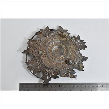 Sterling Silver 1835 Joseph Willmore Ornate Floral Basket