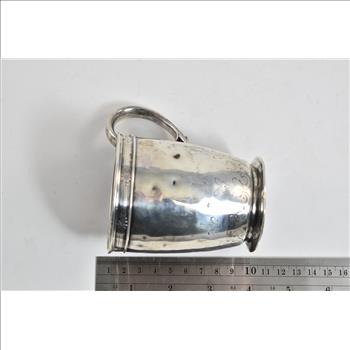 Sterling Silver 1870's Ball Black & Co Ornate Baby Cup