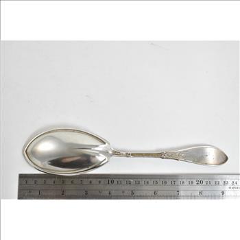 Sterling Silver 1875-1899 William Moir Antique Large Serving Spoon Griffin