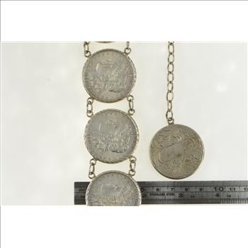 Sterling Silver 1879-1921 Morgan Silver Dollar Coin Belt