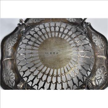 Sterling Silver 1913 Pierced Art Deco Ornate Bowl