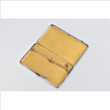 Sterling Silver 1916 Colen Hewer Cheshire Pinstripe Cigarette Case