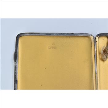 Sterling Silver 1916 Colen Hewer Cheshire Pinstripe Cigarette Case