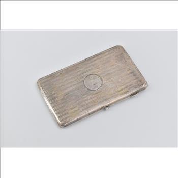 Sterling Silver 1916 Colen Hewer Cheshire Pinstripe Cigarette Case