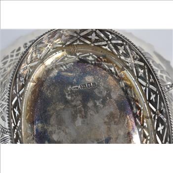 Sterling Silver 1917 Crichton Brothers London Fruit Bowl Basket