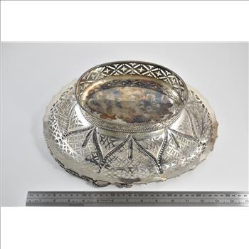 Sterling Silver 1917 Crichton Brothers London Fruit Bowl Basket