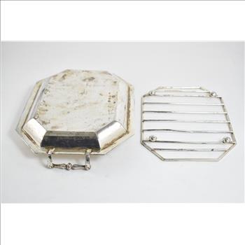 Sterling Silver 1932 London RP Cooling Rack Serving Tray