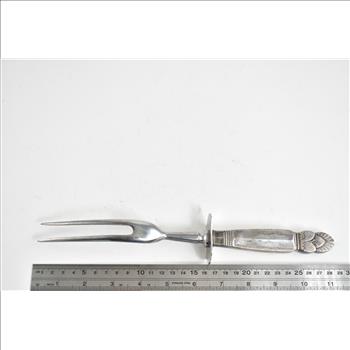 Sterling Silver 1940's Princess Ingrid by Whiting Carving Fork 11.25