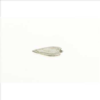 Sterling Silver 1943 Australian Coin Love Token Heart Charm/Pendant