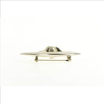 Sterling Silver 1950's Abstract Designer Curvy Statement Pin/Brooch