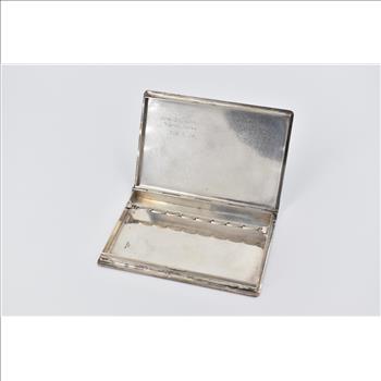 Sterling Silver 1950's Japanese Monogram Cigarette Case