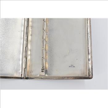 Sterling Silver 1950's Japanese Monogram Cigarette Case