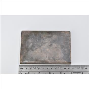 Sterling Silver 1950's Japanese Monogram Cigarette Case